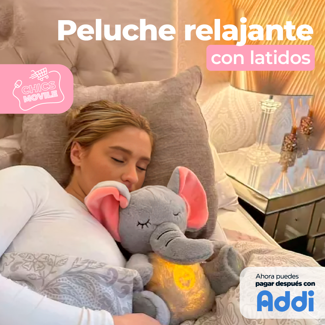 Peluche Relajante con Latidos  🐘 🧸