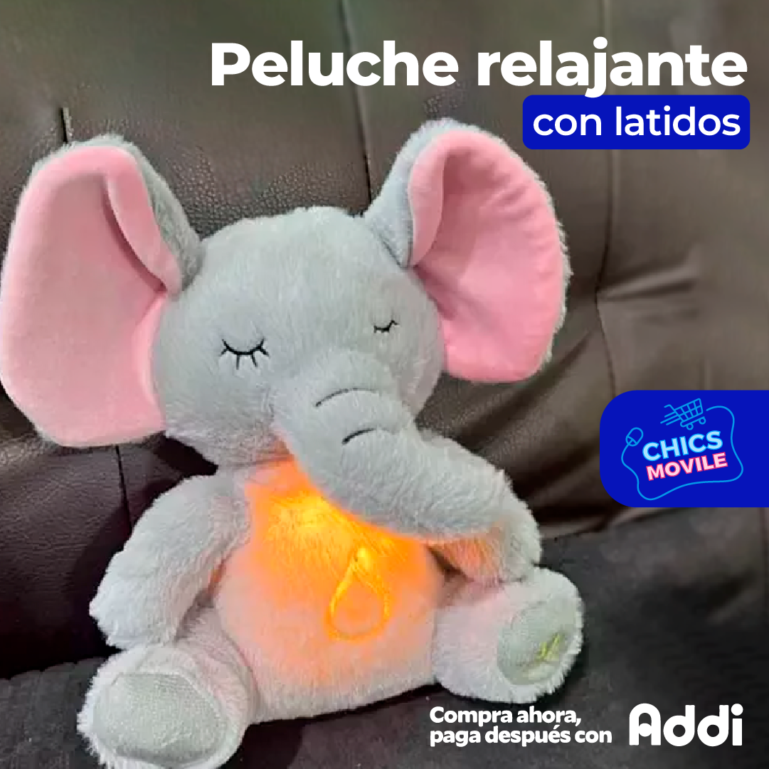 Peluche Relajante con Latidos  🐘 🧸