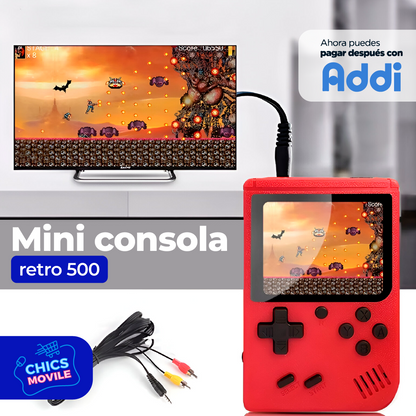 Mini Consola Retro 500 🎮