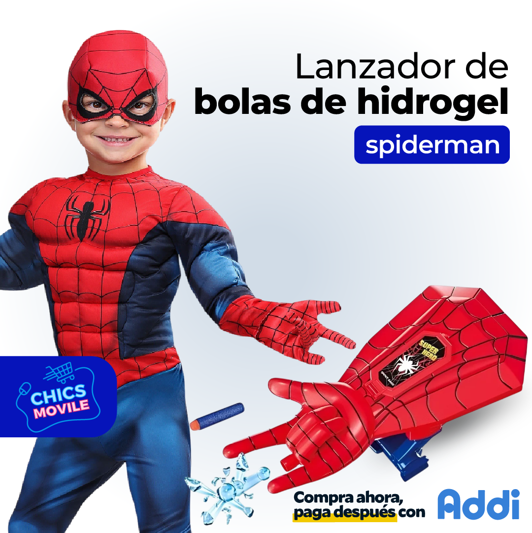 Lanzador de Bolas de Hidrogel Spider-Man  🕷️🕸️