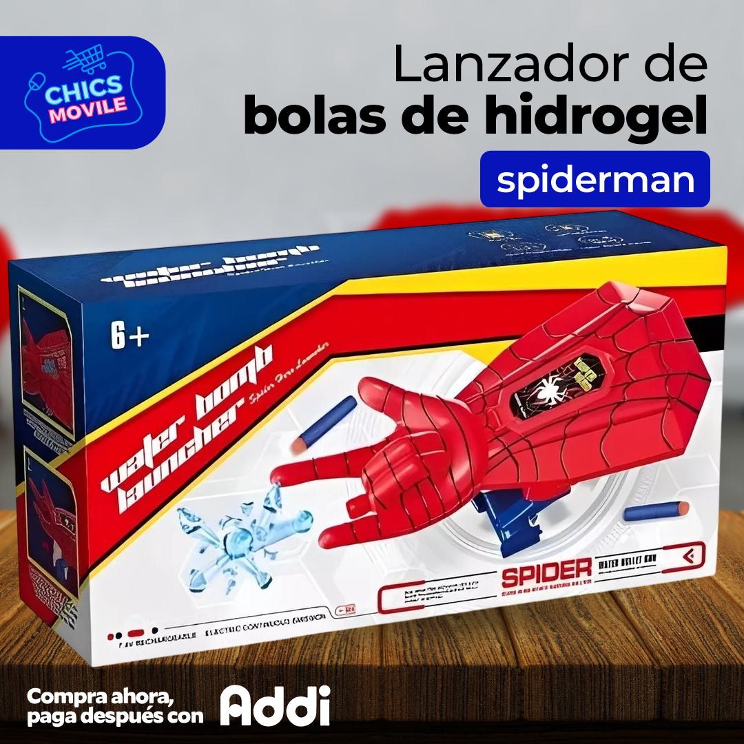 Lanzador de Bolas de Hidrogel Spider-Man  🕷️🕸️