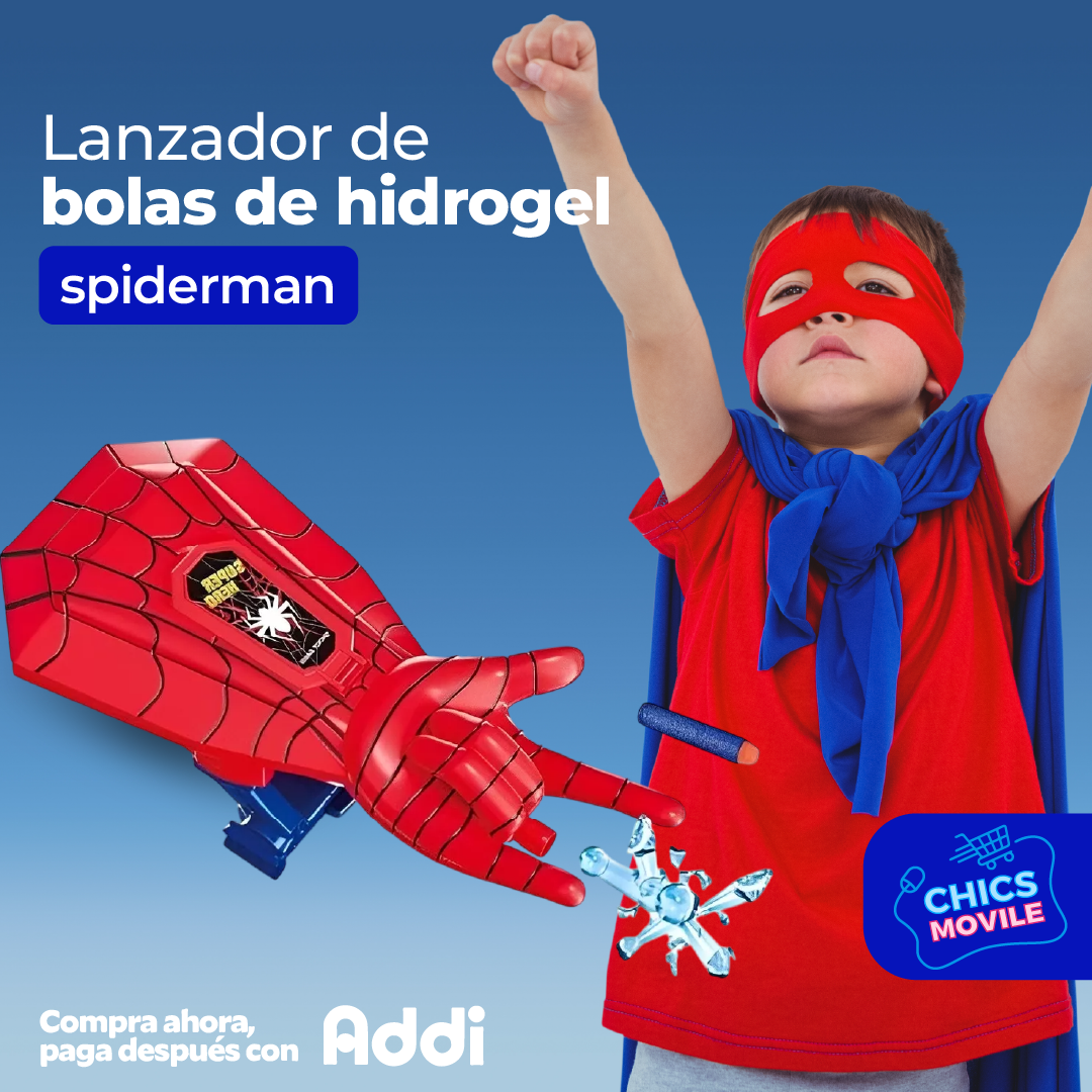 Lanzador de Bolas de Hidrogel Spider-Man  🕷️🕸️