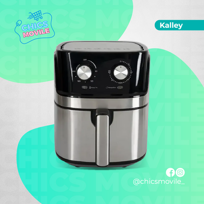 Freidora De Aire Kalley 6.3 Litros K-maf6 Color Negro/Plateado 110V 🍗👨🏻‍🍳