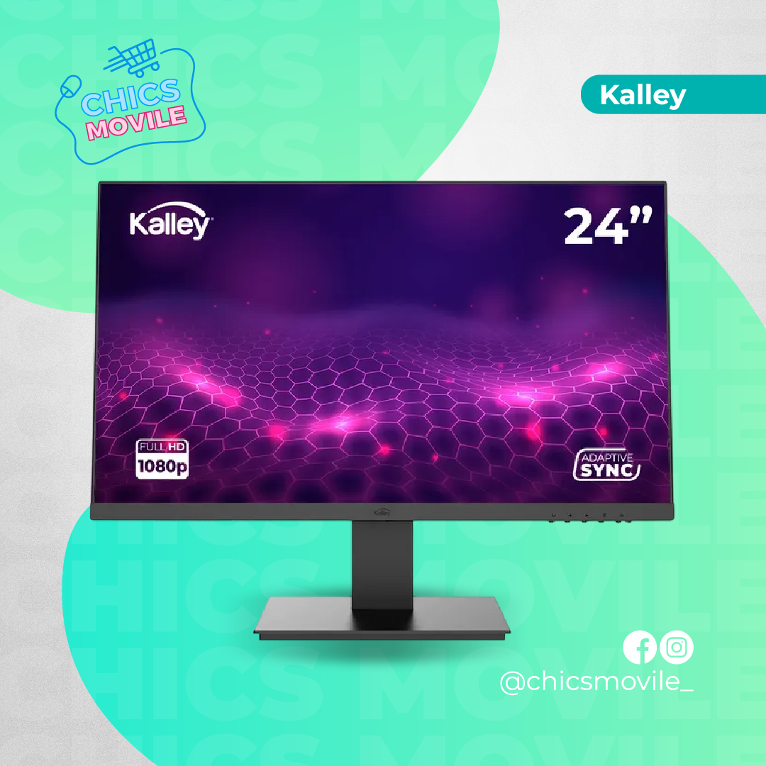 Monitor Kalley 24 Pulgadas K-m24fp2 Plano Negro 🖥️💻🗜️