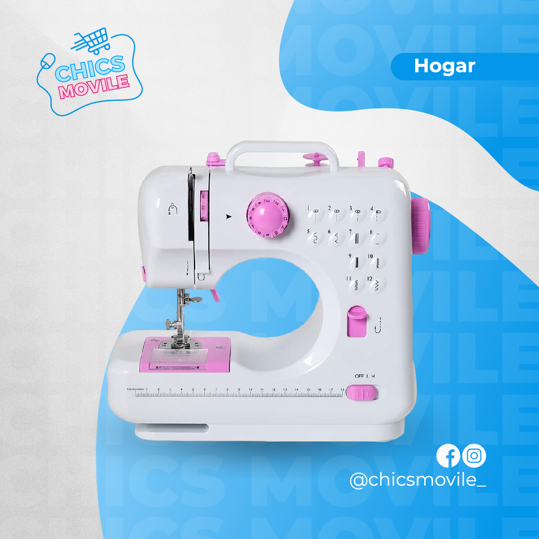 Máquina De Coser Portátil Multifuncional Hogar Color Blanco 110V/220V 👖