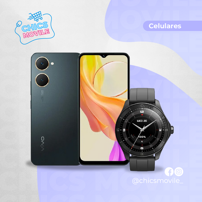 Celular VIVO Y03 128GB + Smartwach L-Watch 3 KALLEY