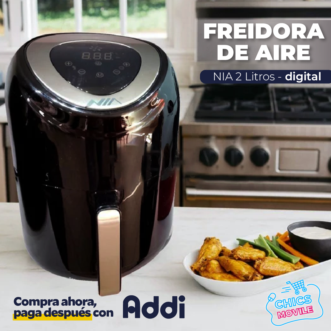 Air Fryer Freidora De Aire Smart Sin Aceite 2.5 Litros 👨‍🍳 – Chics Movile