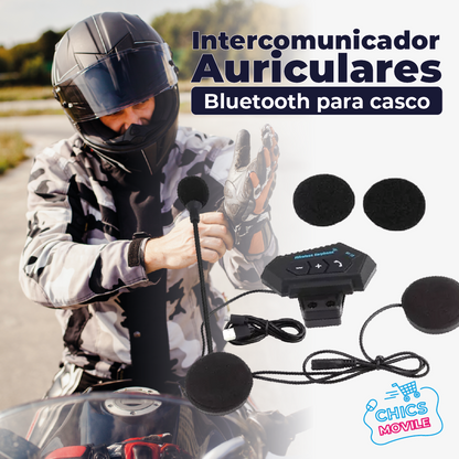 Intercomunicador Auriculares Casco Bluetooth Bt12 Moto