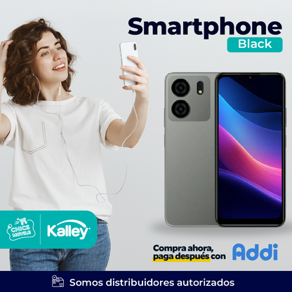 Celular KALLEY Black 5 256GB 5G Gris