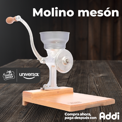 Molino Meson Corona Para Grano Molino Soporte Integral 🌽👨‍👩‍👧‍👦