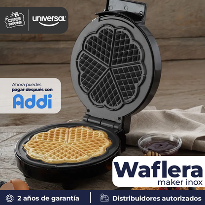 Waflera Electrica Corazon Antiadherente UNIVERSAL 🧇🍓