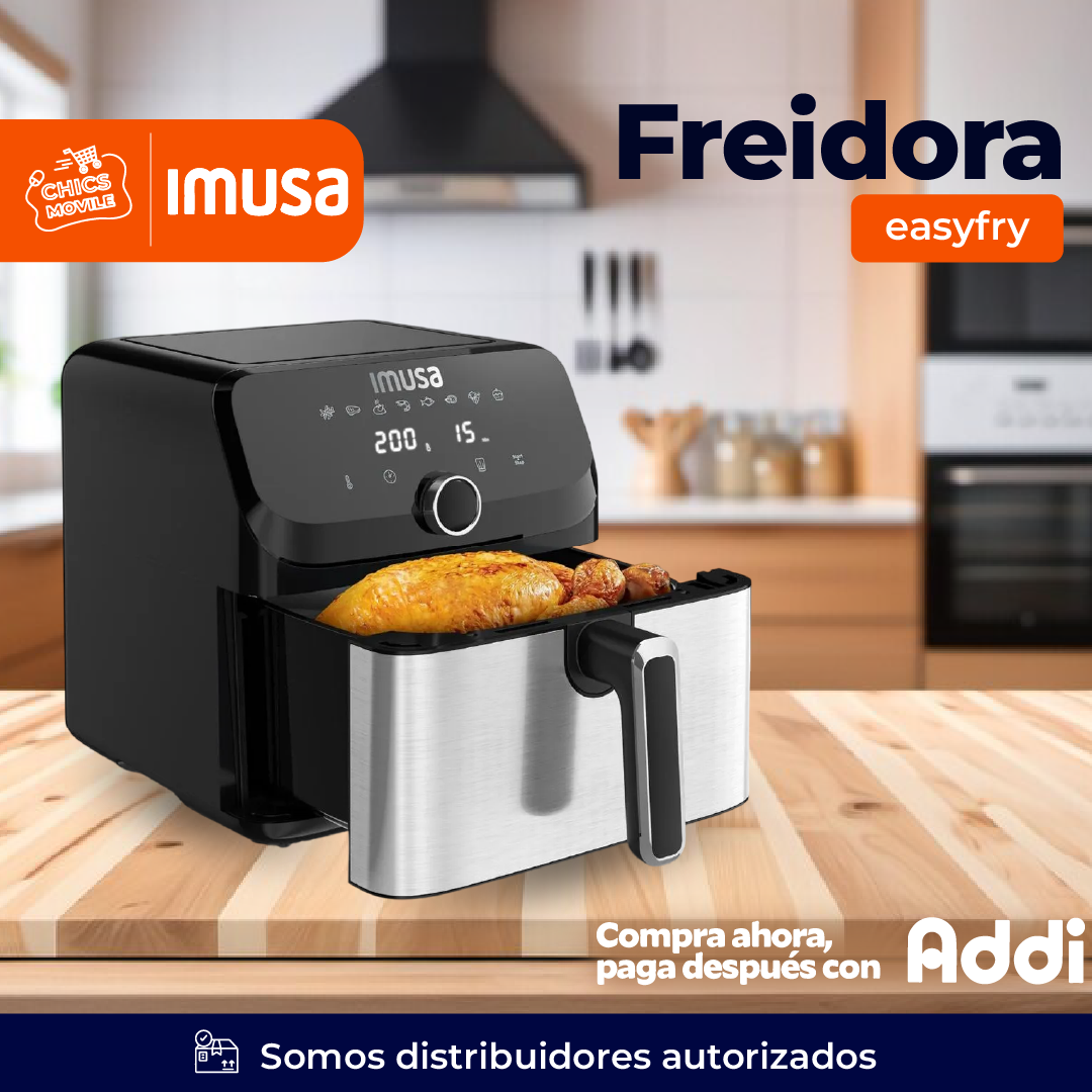 Freidora de aire IMUSA EasyFry MEGA 7,5L Digital Negra 🥩👩🏻‍🍳