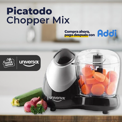 Picatodo Chopper UNIVERSAL Negro 🍅🥬🫛