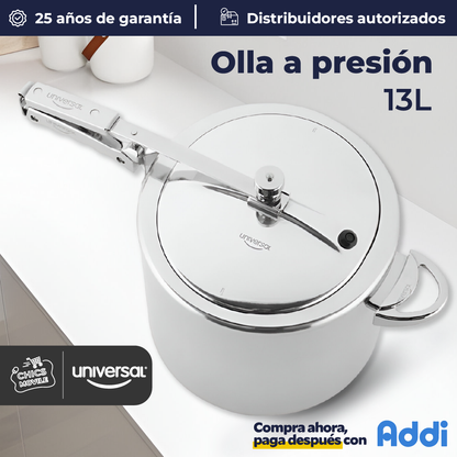 Olla a Presión UNIVERSAL 13 Litros 🍲🥩🍗