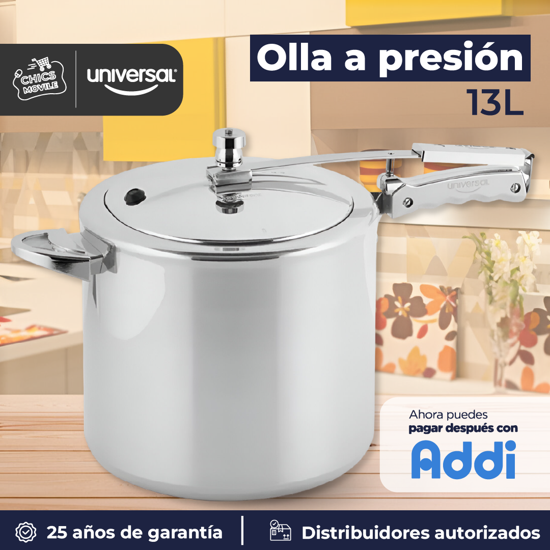 Olla a Presión UNIVERSAL 13 Litros 🍲🥩🍗