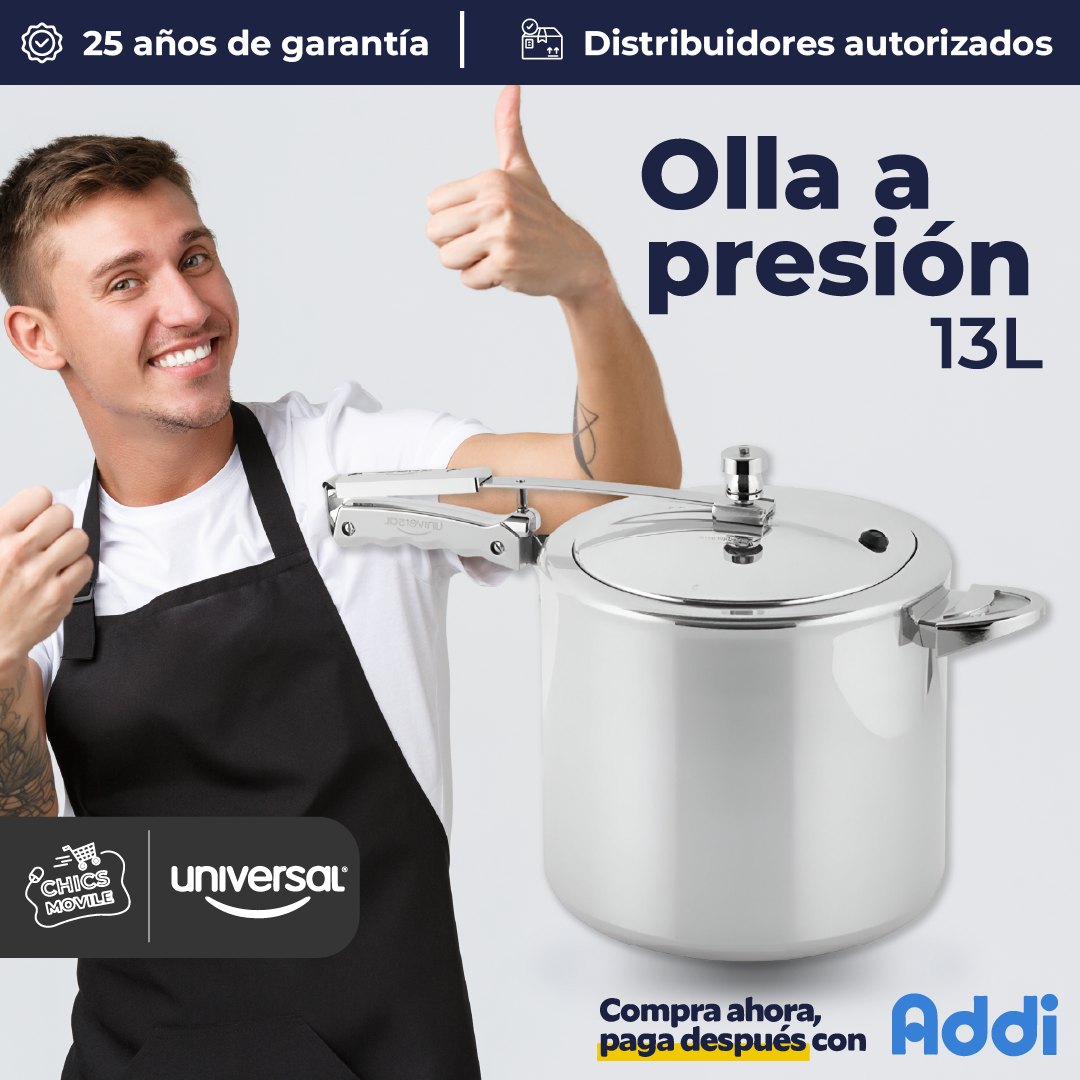 Olla a Presión UNIVERSAL 13 Litros 🍲🥩🍗