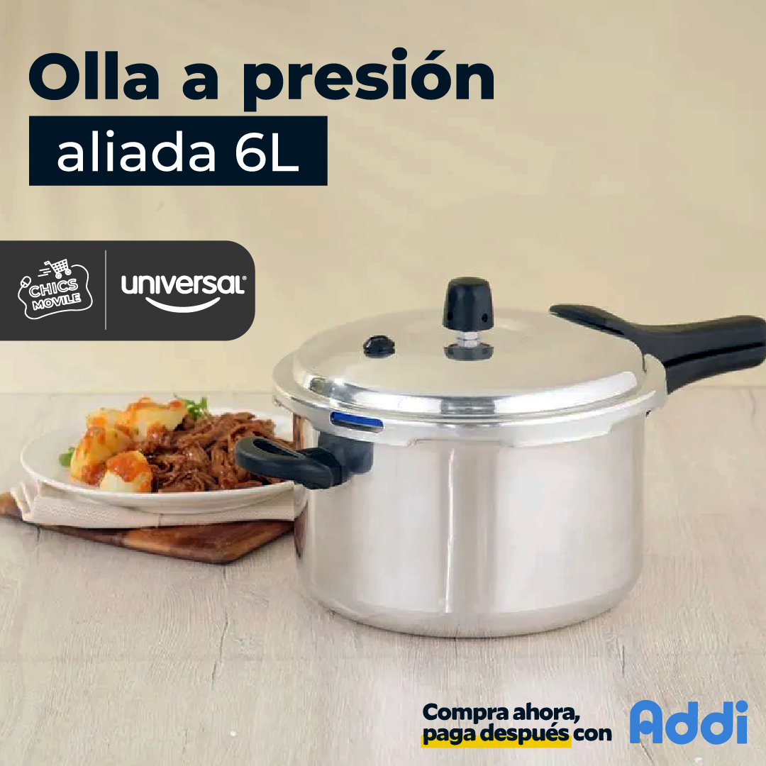 Olla Presion Aliada UNIVERSAL 6L 🍲👨‍🍳