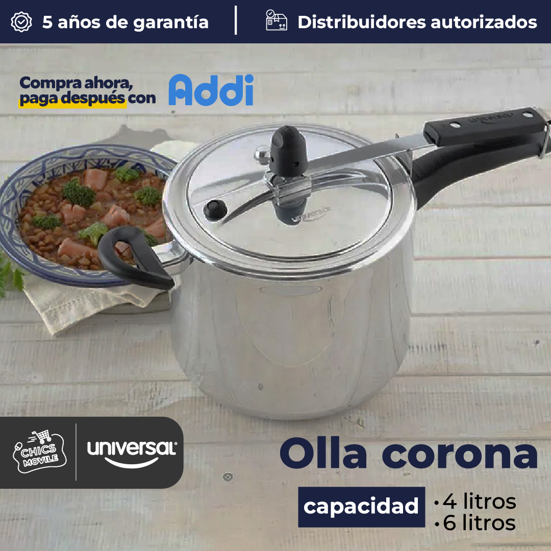 Olla A Presion UNIVERSAL 6 Litros ✅🍲