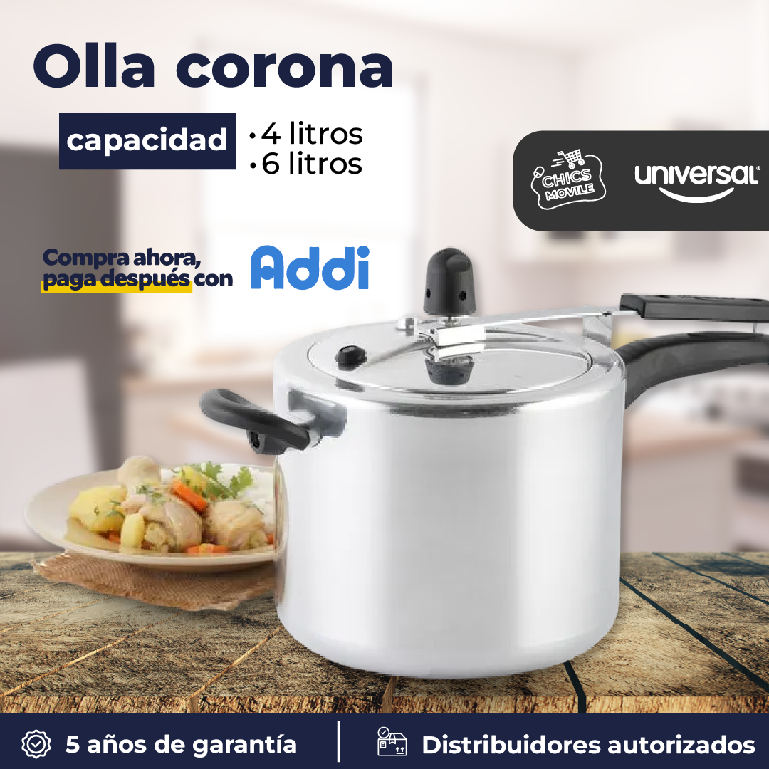 Olla A Presion UNIVERSAL 6 Litros ✅🍲