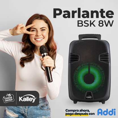 Parlante KALLEY K-bsk8w 8w Negro 🔊😎🎶