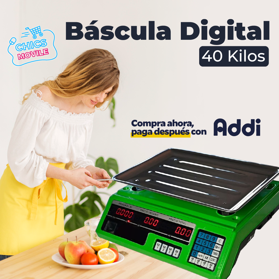 Balanza Liquidadora Electrónica 40kg Digital Gramo En Gramo ⚖️