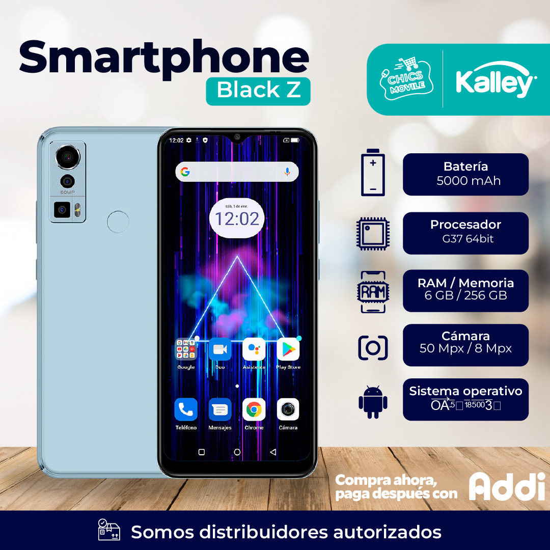 Celular KALLEY Black Z 256GB Azul