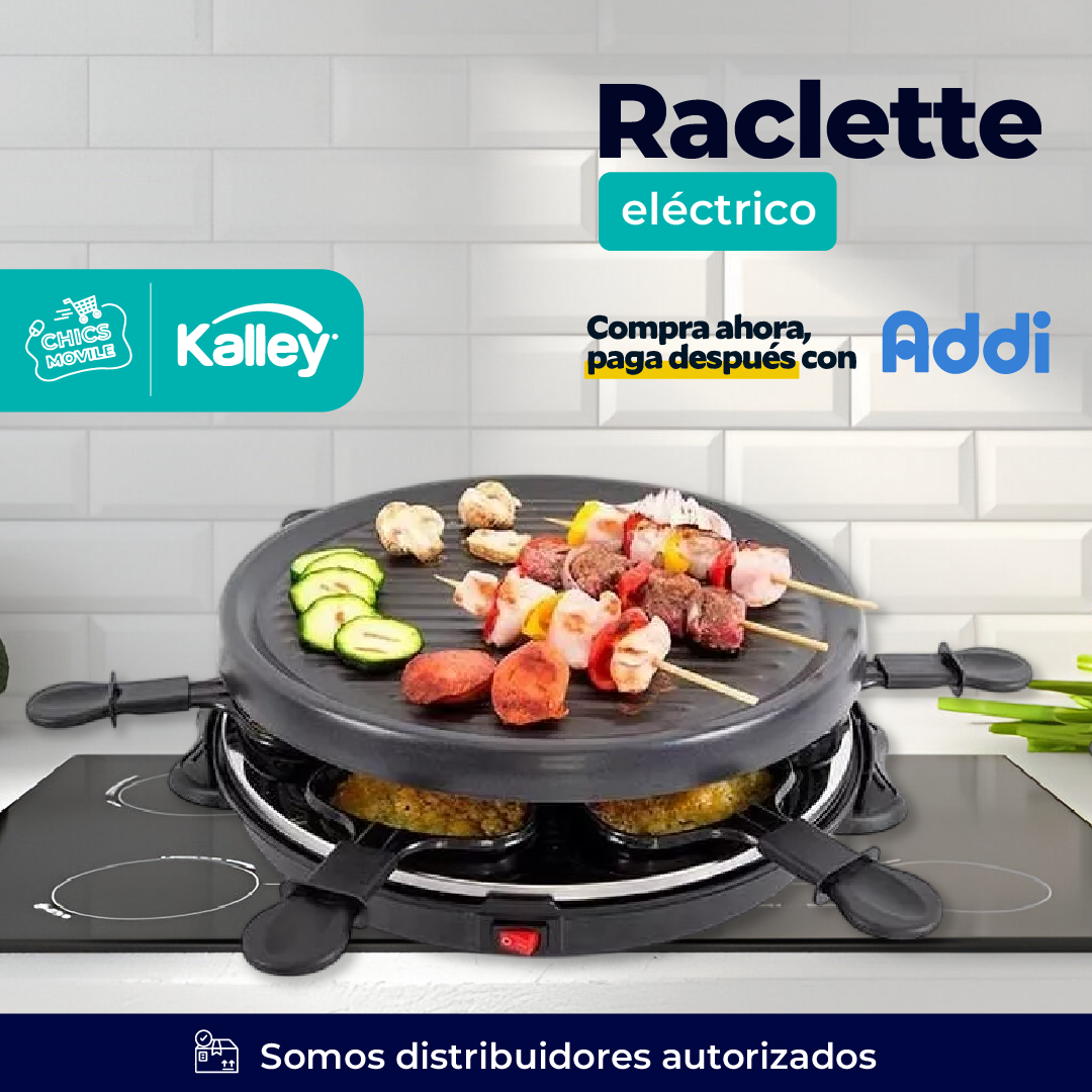 Raclette KALLEY 800W Asador Electrico 🥩🍕