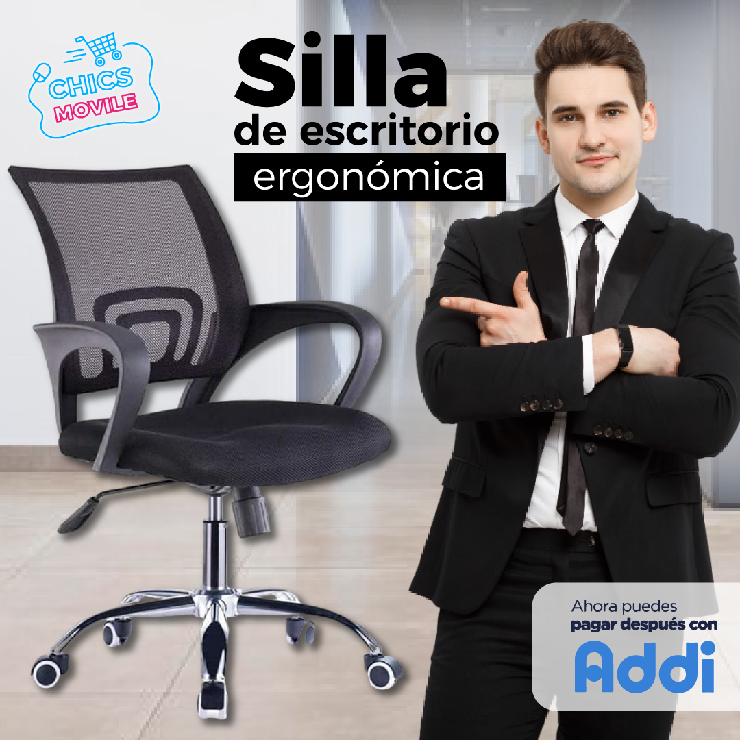 Silla De Escritorio Ejecutiva Para Oficina Ergonómica Magnux Color Negro Material Del Tapizado  💺🧑‍💼