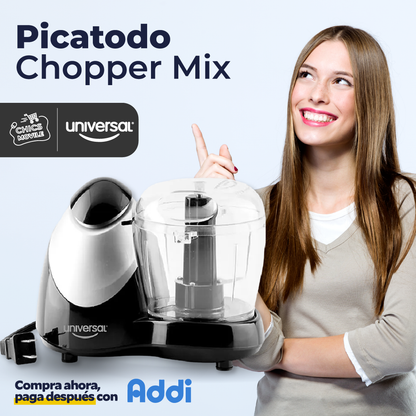 Picatodo Chopper UNIVERSAL Negro 🍅🥬🫛