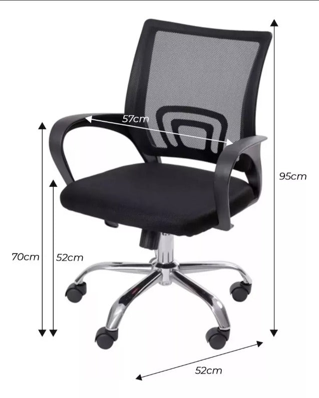 Silla De Escritorio Ejecutiva Para Oficina Ergonómica Magnux Color Negro Material Del Tapizado  💺🧑‍💼