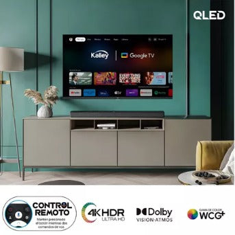 Televisor GOOGLE QLED 43¨109 Cm 4K KALLEY ✅📺